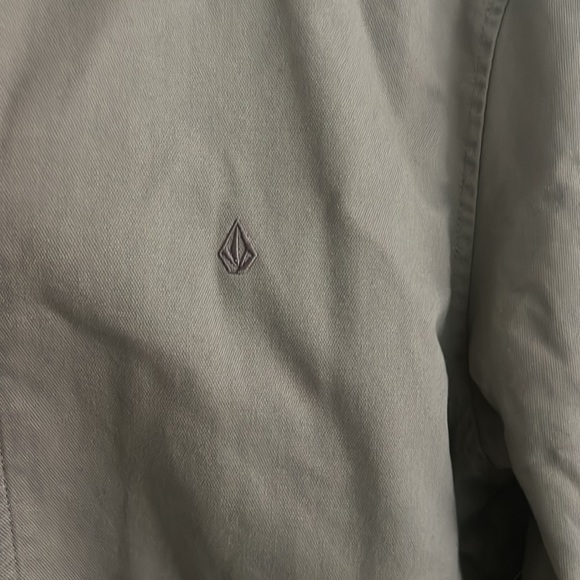 Mens Volcom PALM DRIVE JACKET with faux fur lining- KHAKI, Size M - Picture 11 of 11